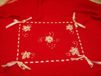 Copertina in pura lana confezionata a mano